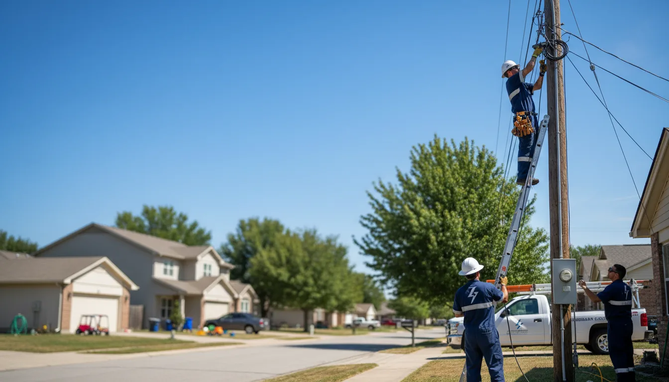 Residential electrician providing installation services in Thomson, IL